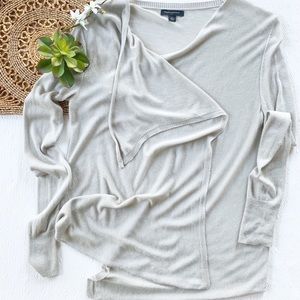 Banana Republic Sweater A-Symmetrical Wrap S